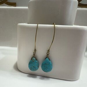 Elegant Turquoise Drop Earrings